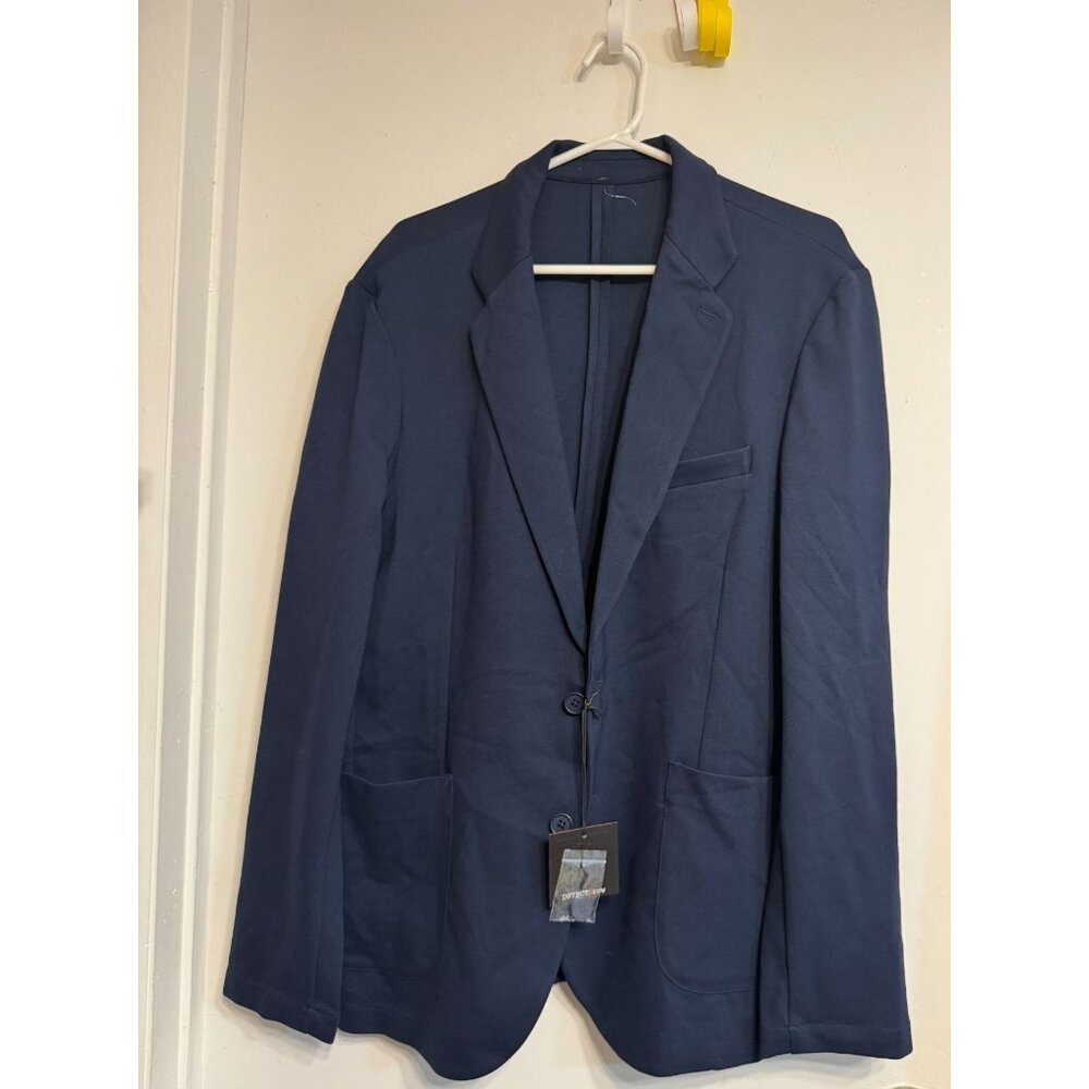 DSTRCT & row Men Blazer Suit Size L Dark Blue NWT